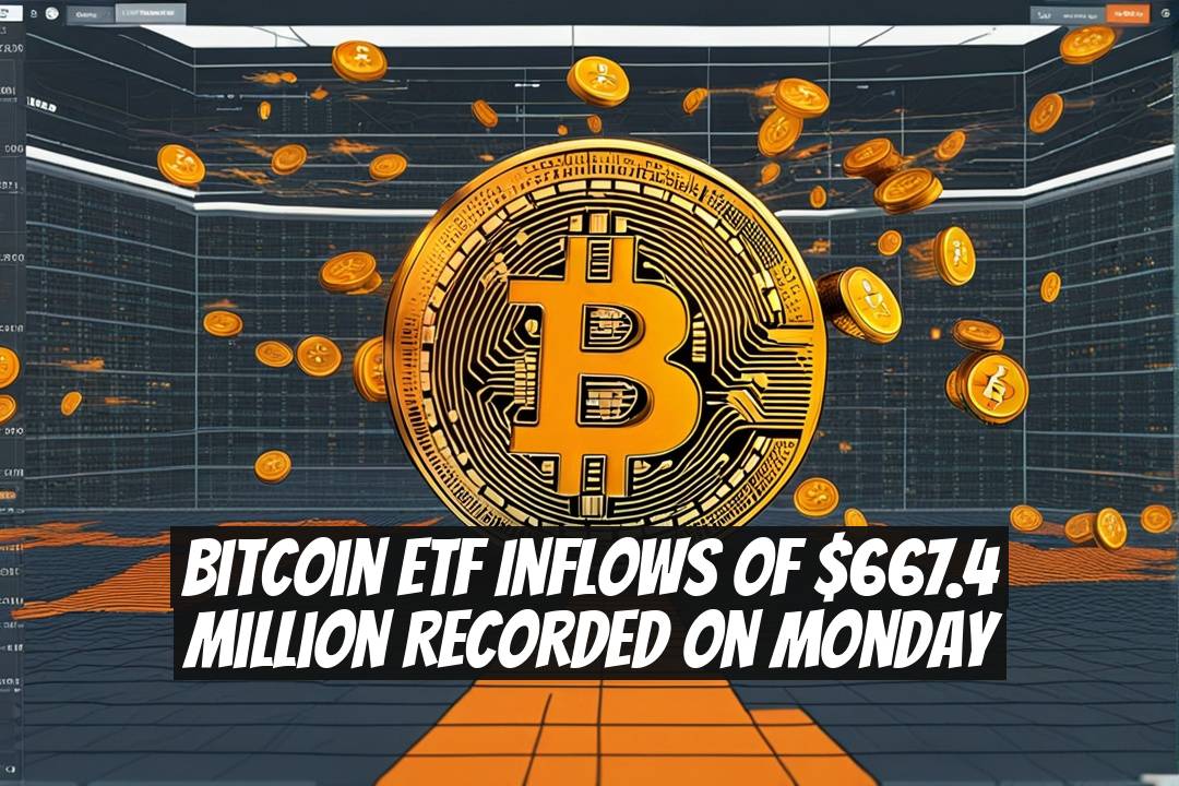 Bitcoin ETF Inflows of $667.4 Million Recorded on Monday