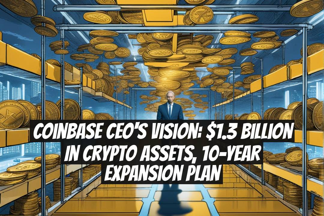 Coinbase CEO's Vision: $1.3 Billion in Crypto Assets, 10-Year Expansion Plan