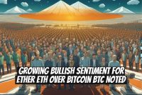 Growing Bullish Sentiment for Ether ETH Over Bitcoin BTC Noted