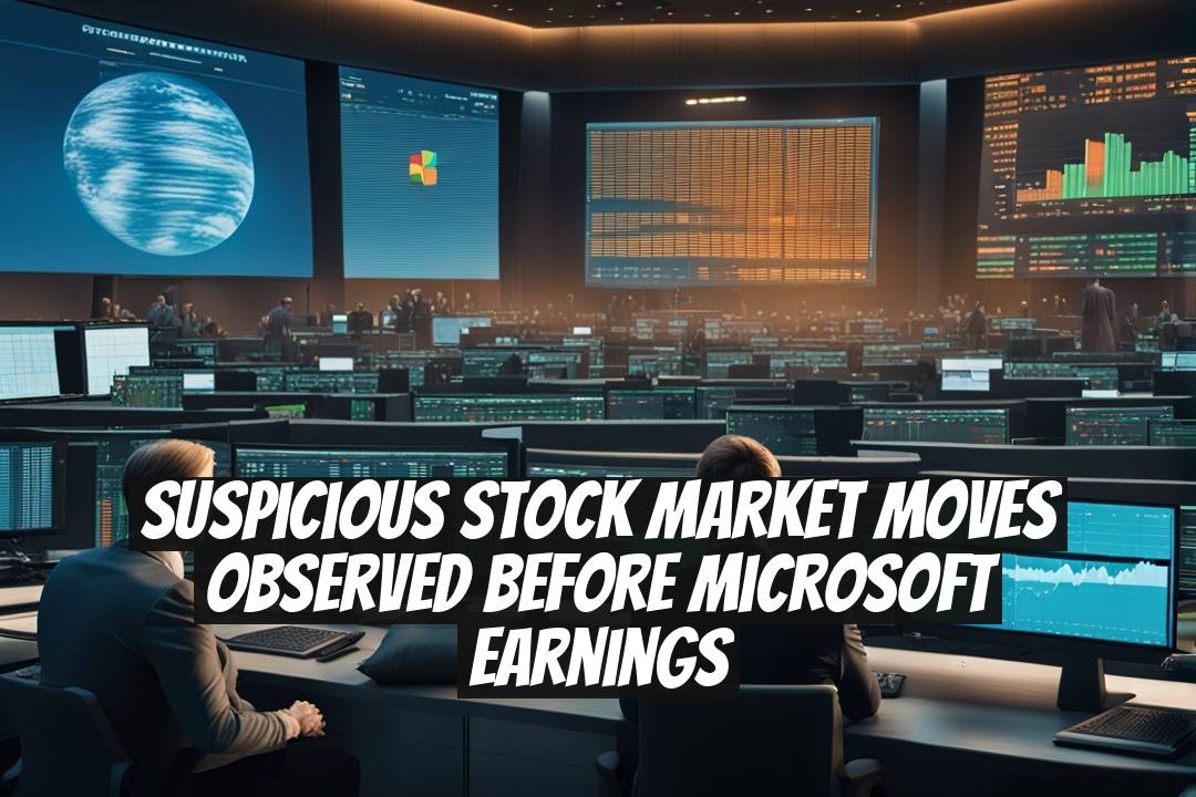 Suspicious Stock Market Moves Observed Before Microsoft Earnings