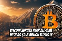 Bitcoin Surges Near All-Time High as $2.8 Billion Flows In