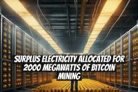 Surplus Electricity Allocated for 2000 Megawatts of Bitcoin Mining