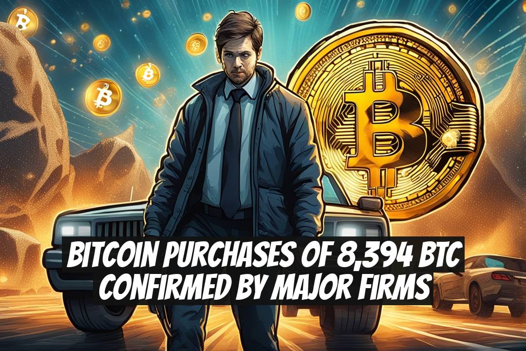 Bitcoin Purchases of 8,394 BTC Confirmed by Major Firms
