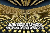 Assets Valued at 4.5 Million Australian Dollars Confiscated