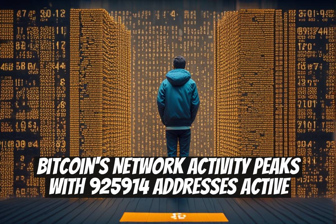 Bitcoin's Network Activity Peaks with 925914 Addresses Active