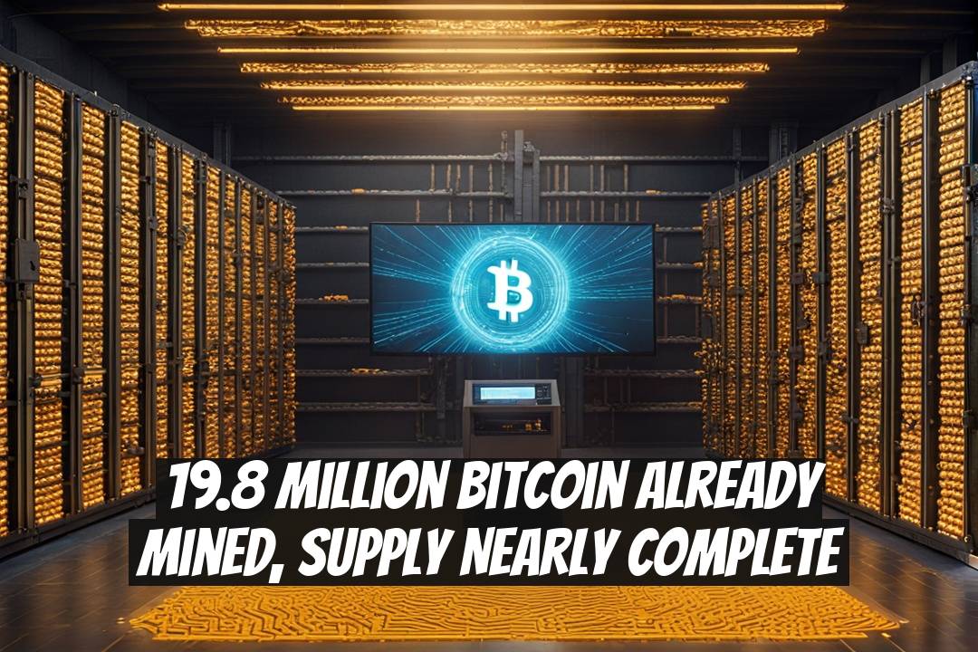 19.8 Million Bitcoin Already Mined, Supply Nearly Complete