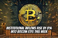 Institutional Inflows Rise By 8% Into Bitcoin ETFs This Week