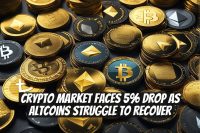 Crypto Market Faces 5% Drop as Altcoins Struggle to Recover