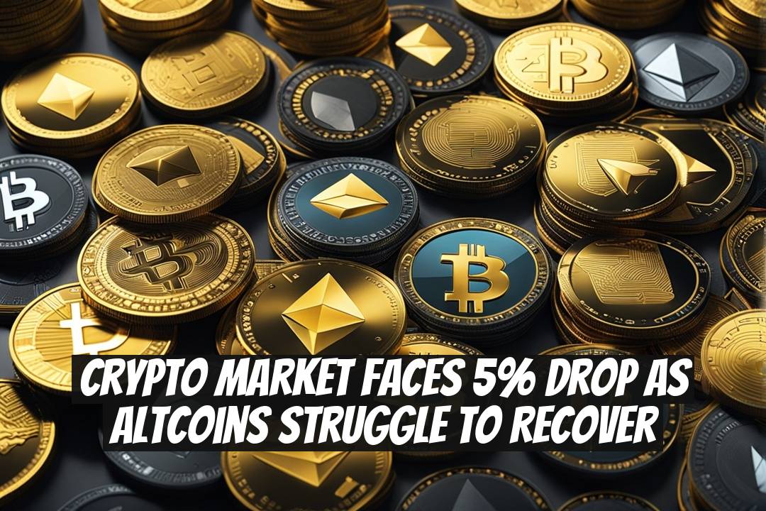 Crypto Market Faces 5% Drop as Altcoins Struggle to Recover