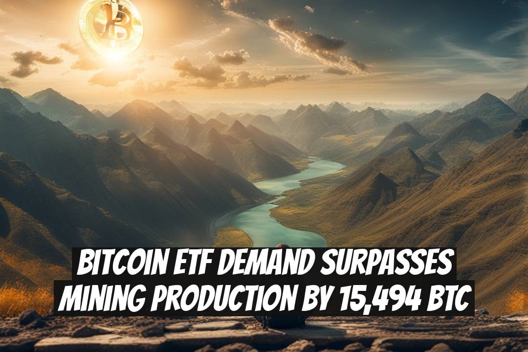 Bitcoin ETF Demand Surpasses Mining Production by 15,494 BTC