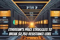 Ethereum's Price Struggles to Break $2,750 Resistance Level