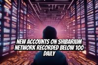 New Accounts on Shibarium Network Recorded Below 100 Daily