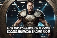Elon Musk's Gladiator Persona Boosts Memecoin by Over 100%