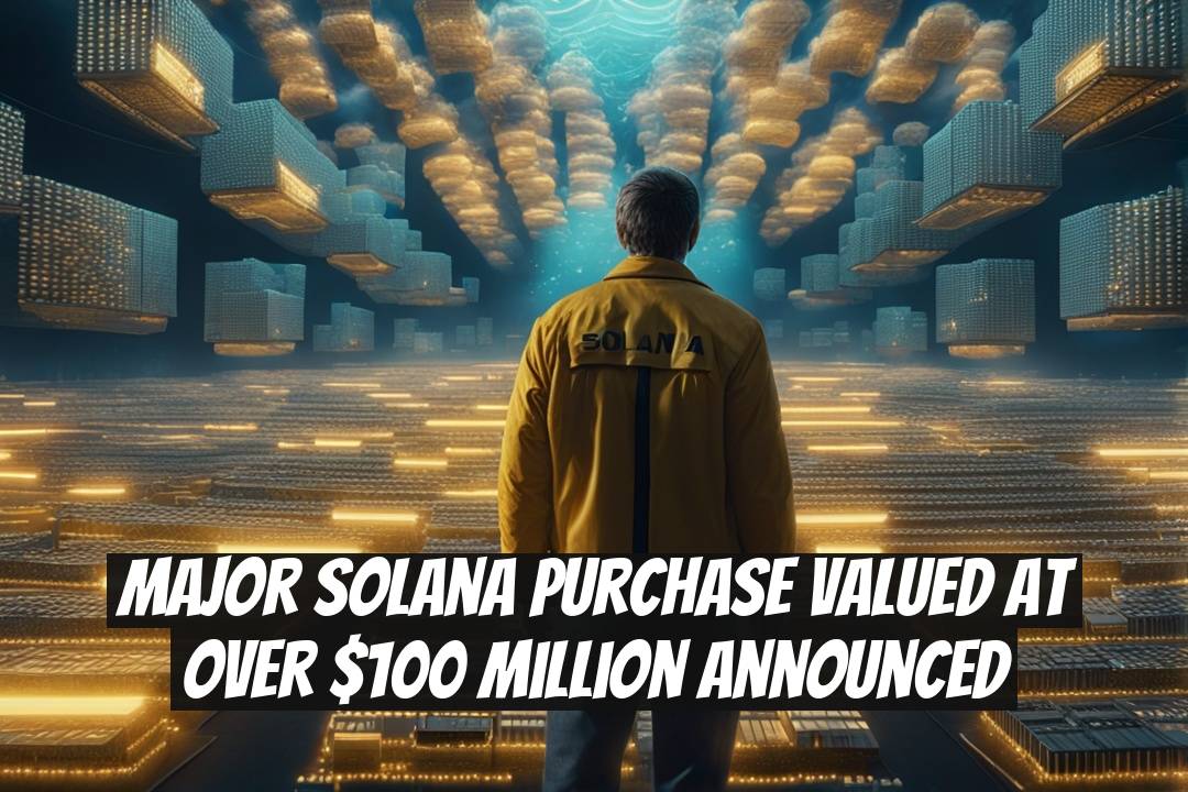 Major Solana Purchase Valued at Over $100 Million Announced
