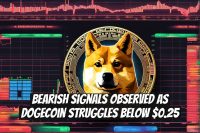 Bearish Signals Observed as Dogecoin Struggles Below $0.25