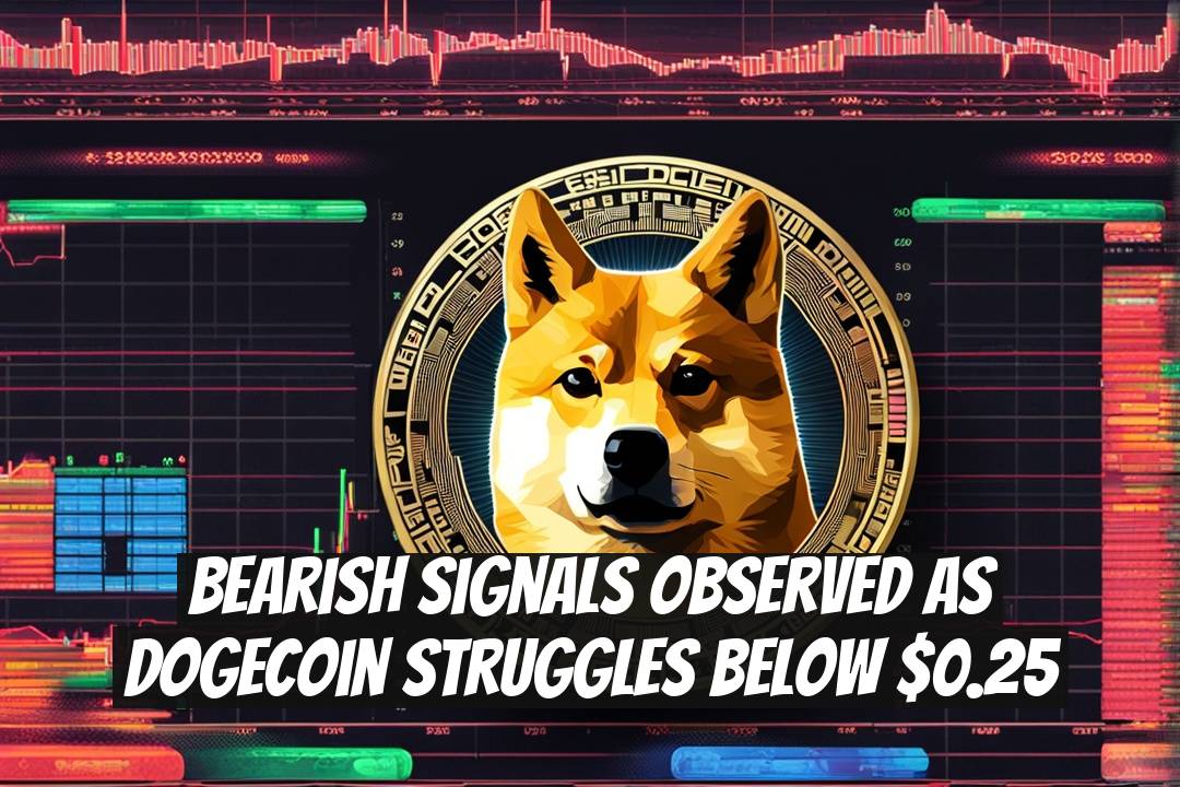 Bearish Signals Observed as Dogecoin Struggles Below $0.25