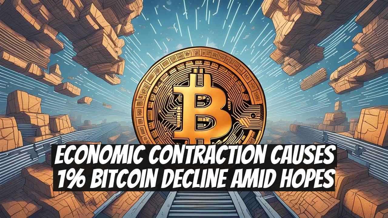 Economic Contraction Causes 1% Bitcoin Decline Amid Hopes