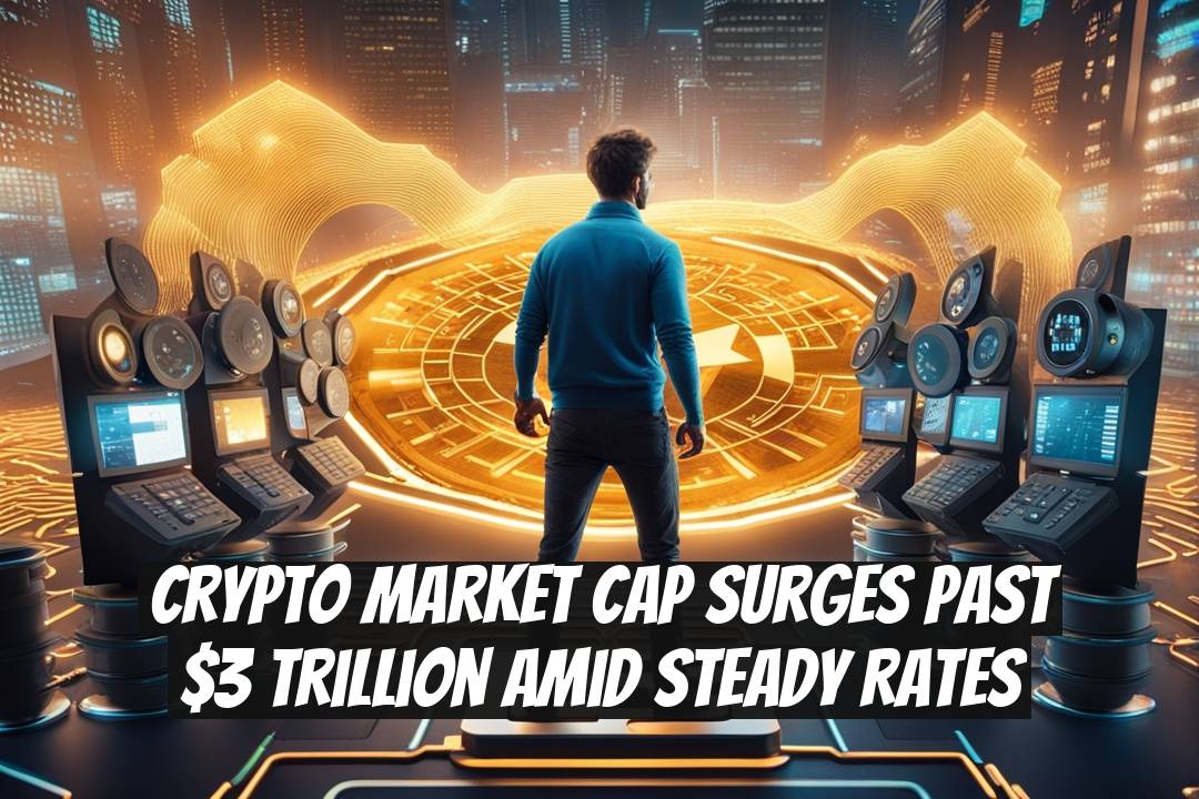 Crypto Market Cap Surges Past $3 Trillion Amid Steady Rates