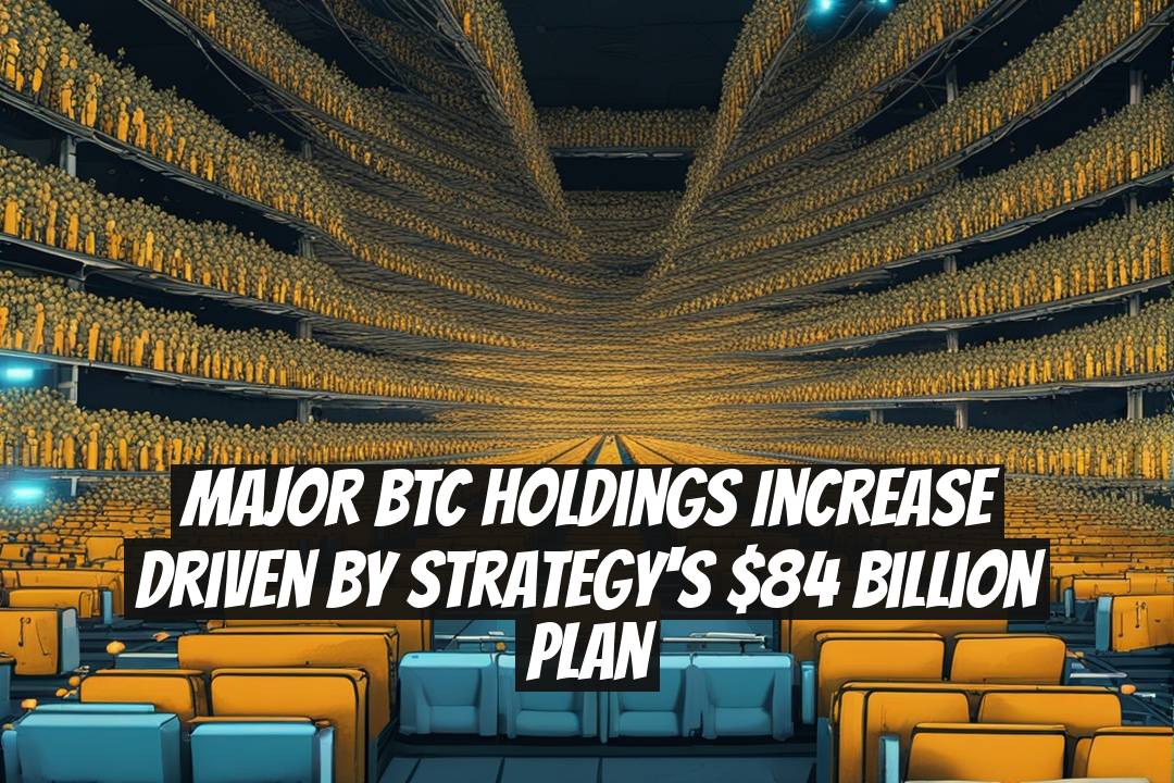 Major BTC Holdings Increase Driven by Strategy's $84 Billion Plan