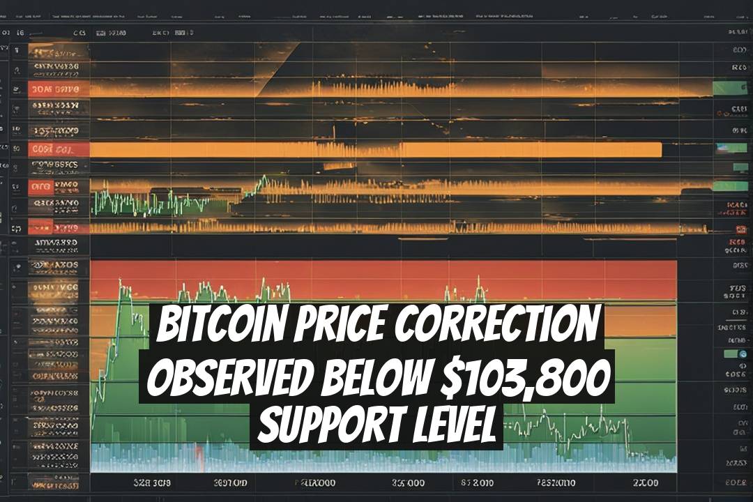 Bitcoin Price Correction Observed Below $103,800 Support Level
