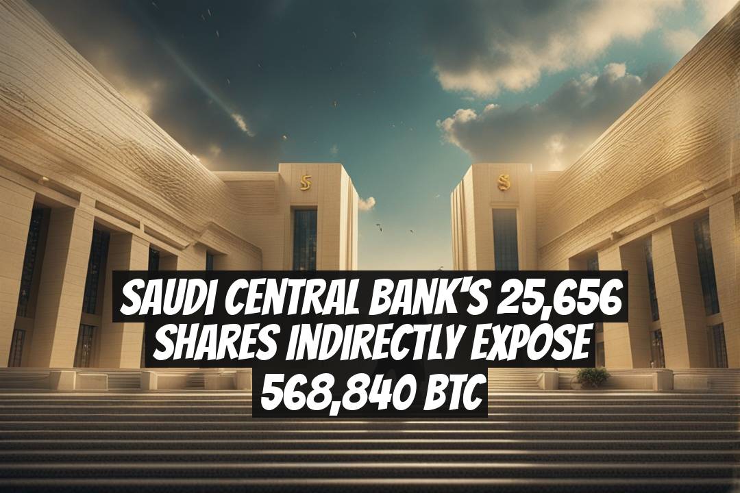 Saudi Central Bank's 25,656 Shares Indirectly Expose 568,840 BTC