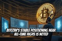 Bitcoin's Stable Positioning Near All-Time Highs is Noted