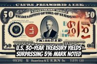 U.S. 30-Year Treasury Yields Surpassing 5% Mark Noted