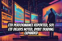 ETH Performance Reported, SOL ETF Delays Noted, Bybit Trading Expanded