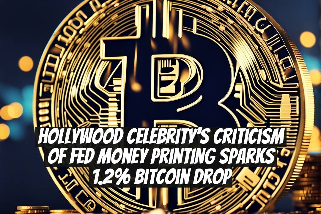 Hollywood Celebrity's Criticism of Fed Money Printing Sparks 1.2% Bitcoin Drop
