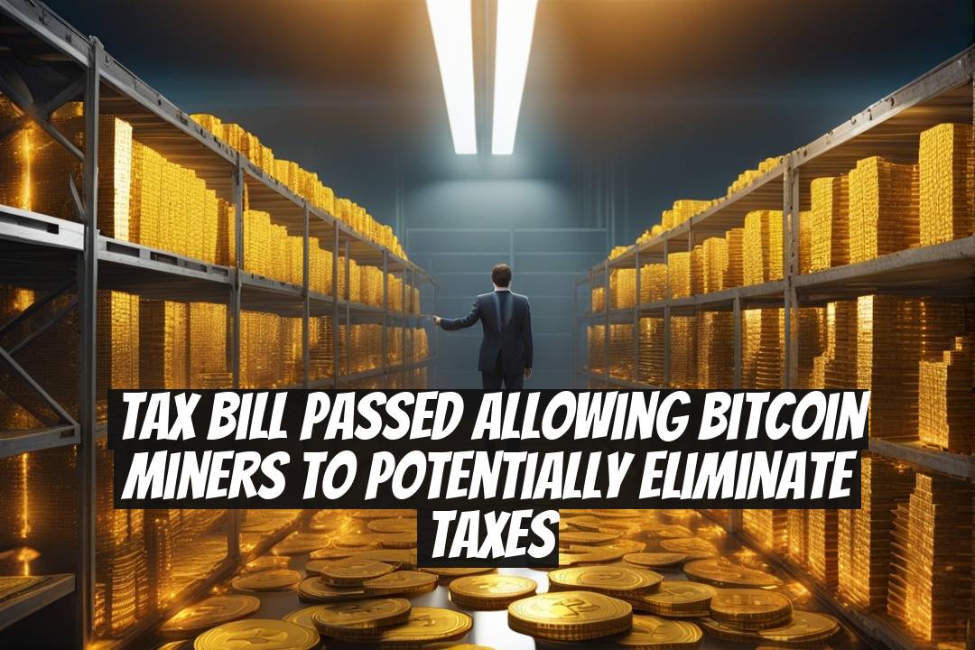 Tax Bill Passed Allowing Bitcoin Miners to Potentially Eliminate Taxes
