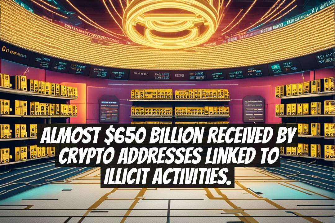 Almost $650 billion received by crypto addresses linked to illicit activities.