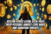 Bitcoin Forks Loom: 50% Price Drop Possible Amidst Core Wars and Quantum Threats