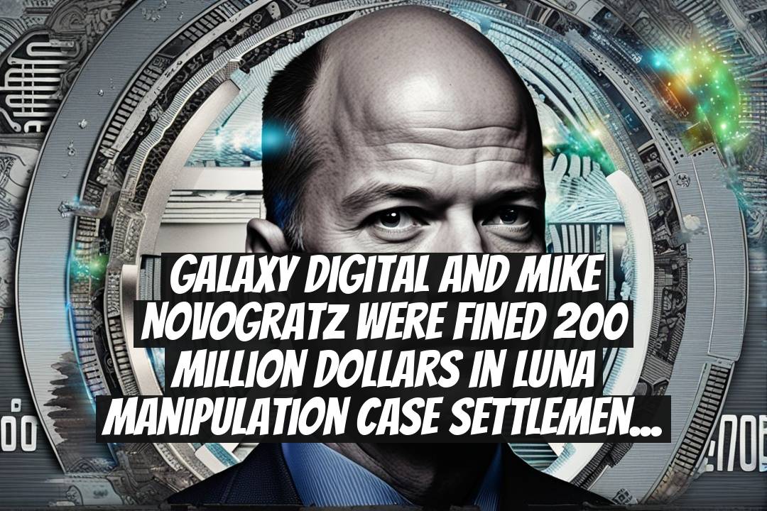 Galaxy Digital and Mike Novogratz were fined 200 million dollars in Luna manipulation case settlement