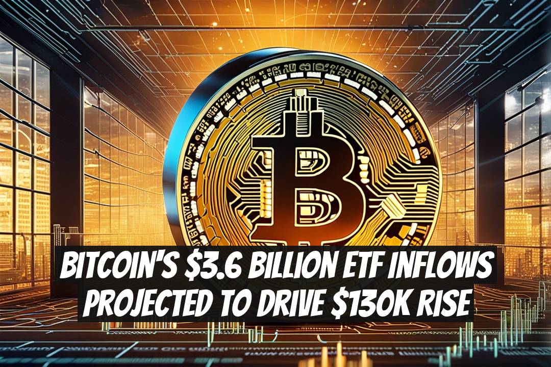 Bitcoin's $3.6 Billion ETF Inflows Projected to Drive $130K Rise