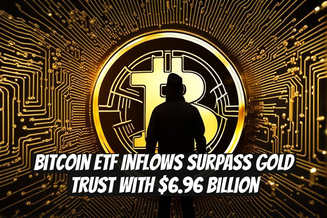 Bitcoin ETF Inflows Surpass Gold Trust With $6.96 Billion