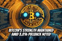 Bitcoin's Strength Maintained Amid 3.8% Pullback Noted