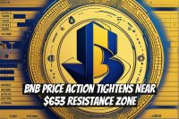 BNB Price Action Tightens Near $653 Resistance Zone
