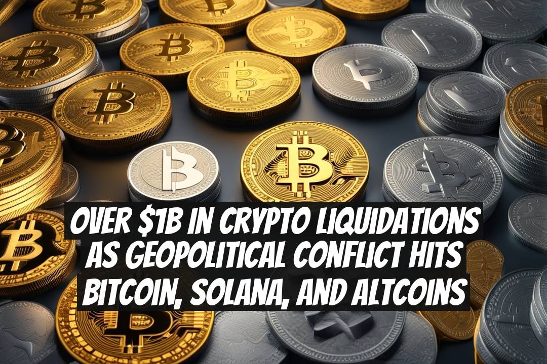 Over $1B in Crypto Liquidations as Geopolitical Conflict Hits Bitcoin, Solana, and Altcoins