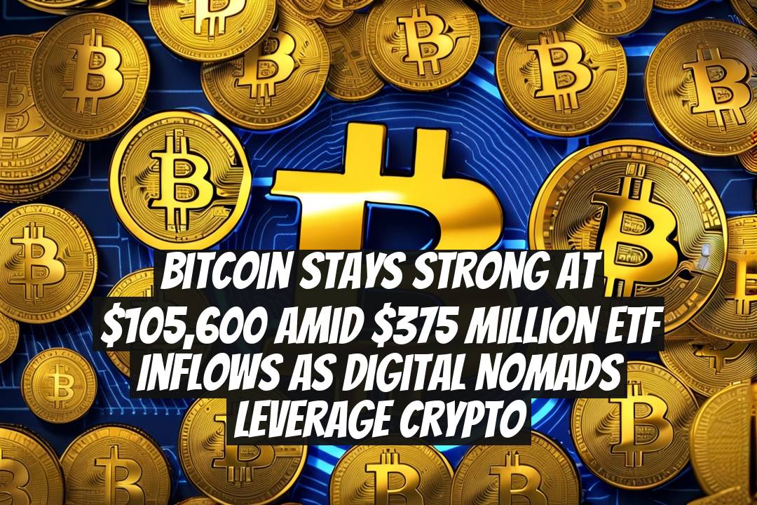 Bitcoin Stays Strong At $105,600 Amid $375 Million ETF Inflows As Digital Nomads Leverage Crypto