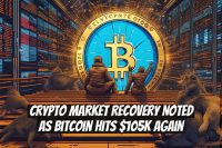 Crypto Market Recovery Noted as Bitcoin Hits $105K Again