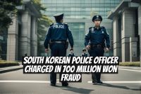 South Korean Police Officer Charged in 700 Million Won Fraud