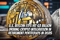 U.S. Bitcoin ETFs Hit 63 Billion Driving Crypto Integration in Retirement Portfolios in 2025