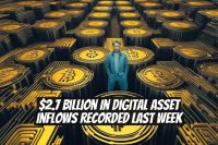 $2.7 Billion in Digital Asset Inflows Recorded Last Week