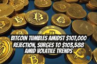 Bitcoin Tumbles Amidst $107,000 Rejection, Surges To $103,588 Amid Volatile Trends