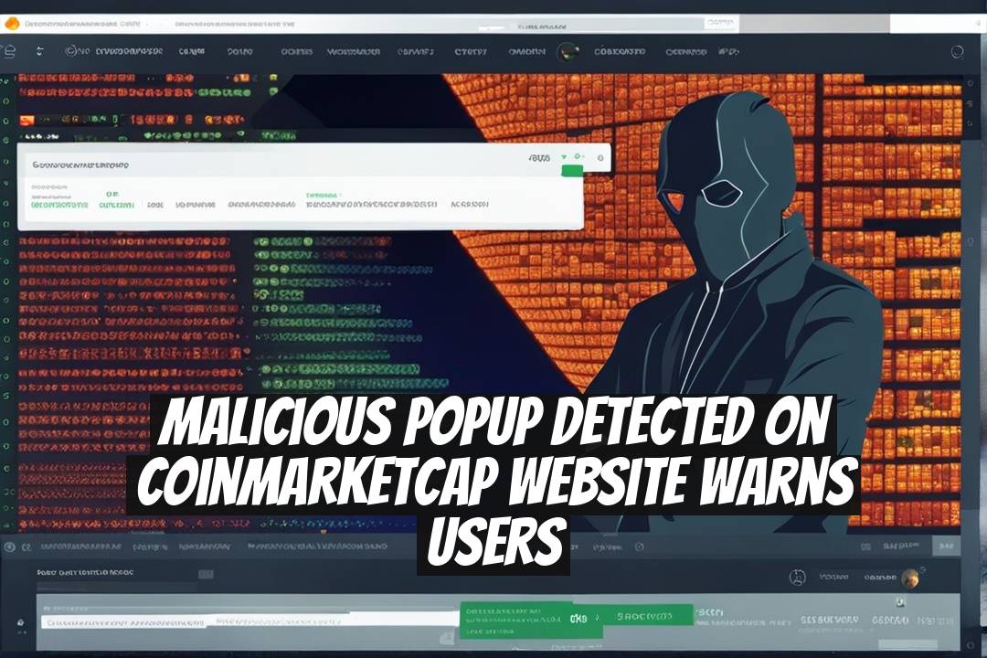 Malicious Popup Detected on CoinMarketCap Website Warns Users