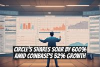 Circle's Shares Soar by 600% Amid Coinbase's 52% Growth