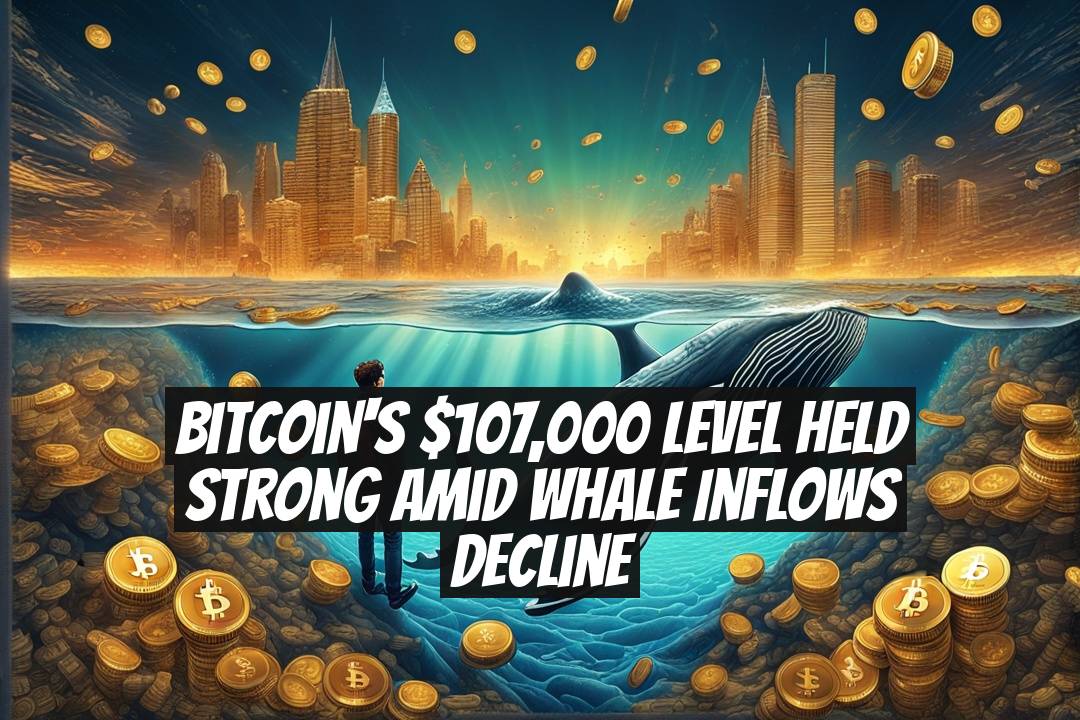 Bitcoin's $107,000 Level Held Strong Amid Whale Inflows Decline