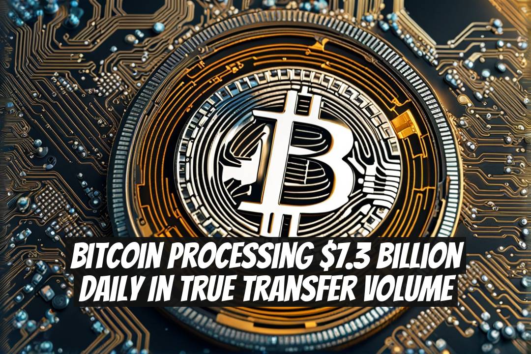 Bitcoin Processing $7.3 Billion Daily in True Transfer Volume