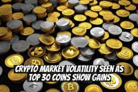 Crypto Market Volatility Seen as Top 30 Coins Show Gains