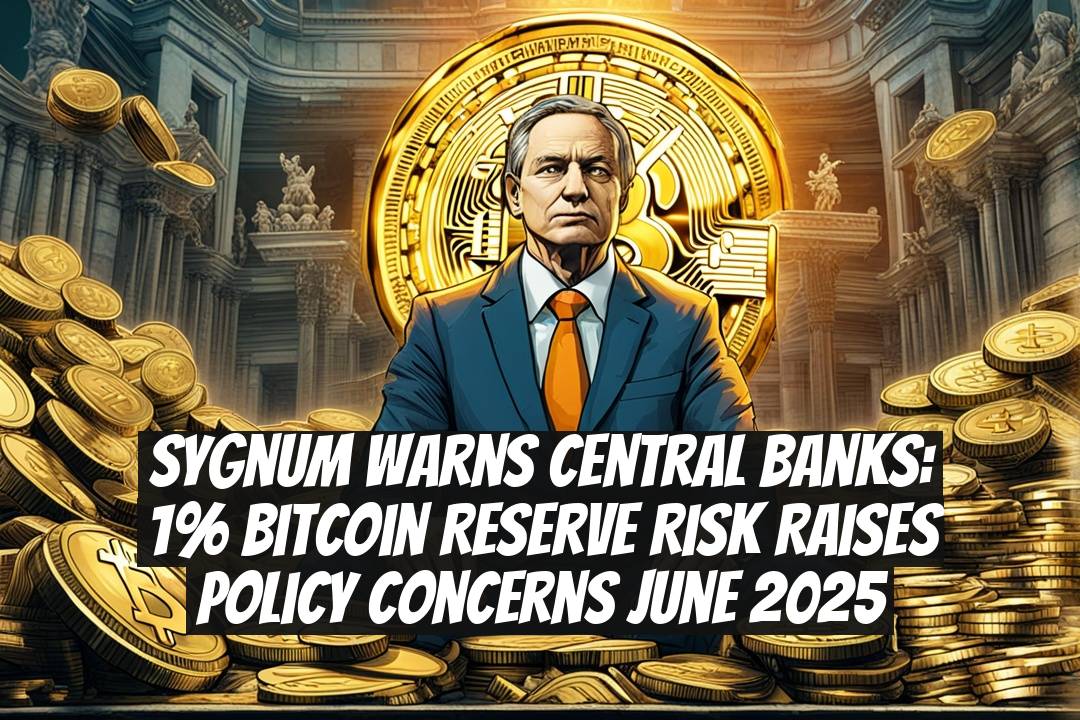 Sygnum Warns Central Banks: 1% Bitcoin Reserve Risk Raises Policy Concerns June 2025